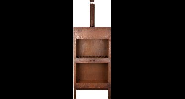 Esschert Terraskachel + Houtopslag Roest XL