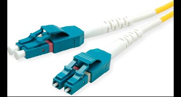 ROLINE glasvezelkabel duplex, single mode 9/125µm OS2, LC/LC, LSOH, geel, 2 m