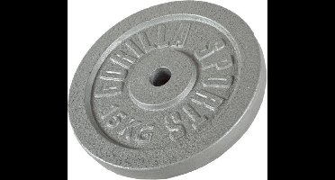 Gorilla Sports Gewichtsschijf - Halterschijf - 15 kg - Gietijzer - 30 mm