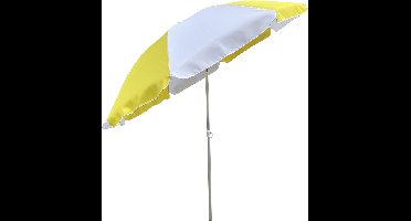 Outdoor Parasol 200 cm Geel/Wit