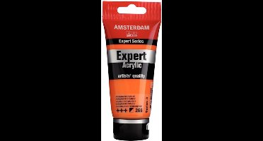 Amsterdam Expert Acrylverf - Oranje Acrylverf - #266 Permanent Oranje - Acrylic Paint - Acrylaatverf – Acrylic Paint – Hobbyverf – Kunstschildersverf - Hobbyverf Oranje - 75ml