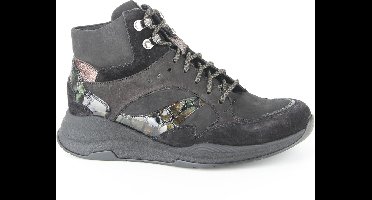 Durea Dames Enkelboot - 9755- 85-0005 Zwart/Combi - Wijdte H - Maat 6