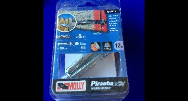 Doorsteekanker 8x50mm 12st