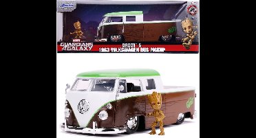 Jada Toys - Marvel Groot 1963 Bus Pickup - 1:24 - Die-cast - Vanaf 8 jaar - Speelgoedvoertuig