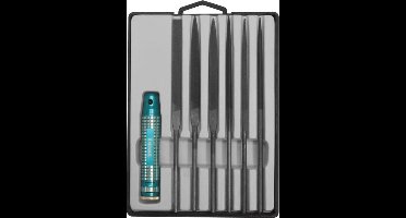 Donau Elektronik M60 Profiline Needle Files Set 7 stuks met metalen houder Lengte 160 mm 1 stuk(s)