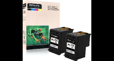 ReYours® HP302XL Remanufactured Inktcartridge 302XL Zwart (20ml) 2pack- met chip - inktniveau weergeven