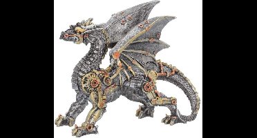 Nemesis Now Beeld/figuur Dracus Machina (Small) Draak Zilverkleurig/Goudkleurig