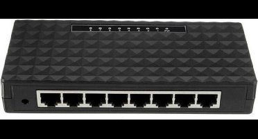 Netwerk Switch 10/100/1000 Mbps Gigabit 8 ports unmanaged