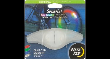 Nite Ize Spokelit - Oplaadbare Led Lampje voor in de spaken van de fiets Disc-O-Select