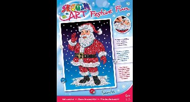 Sequin Art / Pailletten kunst Kerstman
