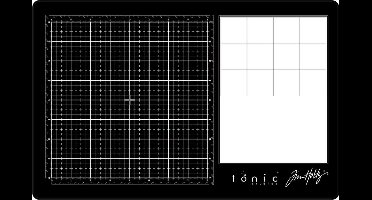 Tonic Studios - Travel glass media mat - Rechtshandig - 40x26cm