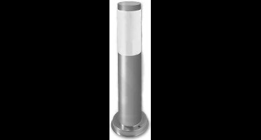 Gomera | 45cm - Staande buitenlamp zilver rond IP44