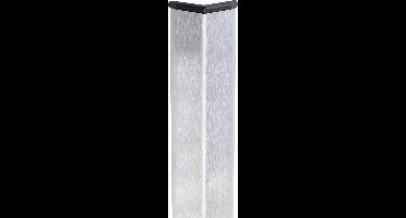 Storax zelfklevende RVS - hoekprofiel - hoekbeschermer type STE-25 - 1500 mm inclusief afdekkapje (Zilver/Grijs)