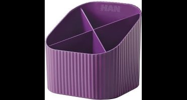 HAN pennenkoker - Re-X-LOOP - 4-vaks - lila - 100% gerecycled materiaal - HA-17238-957