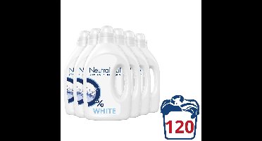 Neutral 0% Wit Parfumvrij Wasmiddel - 6 x 20 wasbeurten - Voordeelverpakking