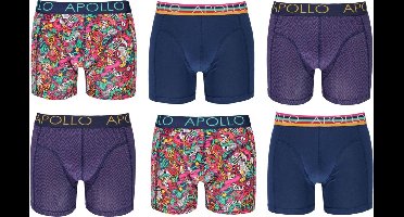 Apollo Katoenen Heren Boxers - 6 pack - Maat S