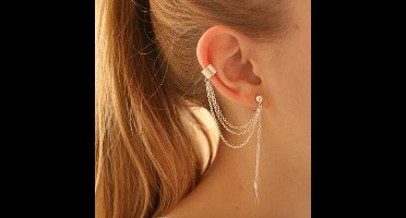 Hiden | Goudkleurig Oorbel - Fashion - Sieraden - Mooi | 1 stuk