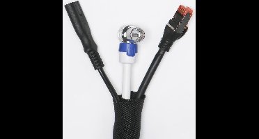 Cavus Kabelsok self wrapping 19mm 1,5 mtr. [zwart]