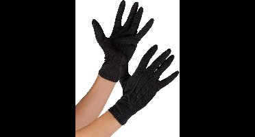 Vegaoo - Zwarte getailleerde handschoenen voor volwassenen