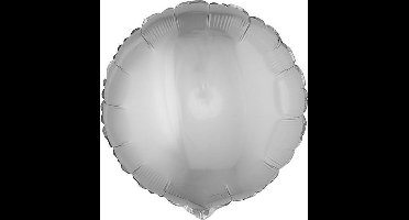 ESPA - Ronde zilverkleurige folie ballon 45 cm - Decoratie > Decoratie beeldjes