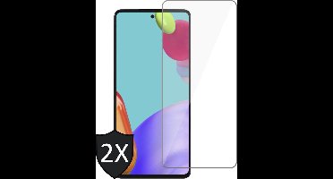 Screenprotector geschikt voor Samsung Galaxy A52 - Gehard Glas Beschermglas Tempered Glass Screen Protector - 2 Stuks