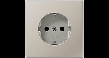 Jung ES1520KI Wandcontactdoos met randaarde Inzetstuk 1-voudig RVS 1 stuk(s)