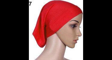 Hiden - Hijab – Hoofdband –Hoofddoeken Dames - Muts Dames – Islamitische Kleding – Vrouwen - Zonwering - Rood