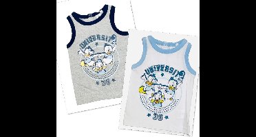 Disney Kwik Kwek en Kwak mouwloos t-shirt / hemd - set van 2 - maat 80 (12-18 maanden)