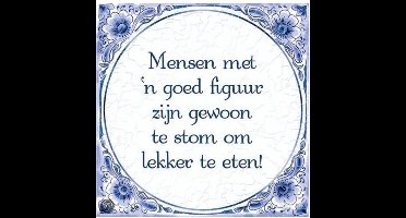 Tegels delfts blauw - Goed figuur