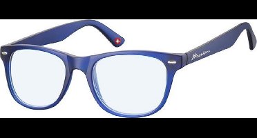 Leesbril Montana +3.00 dpt blue light filter blauw