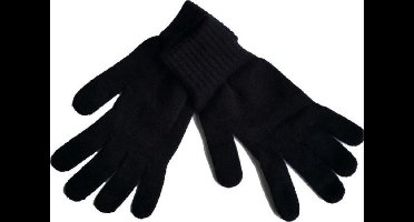 Handschoen met vingers one size- zwart