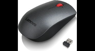 Lenovo Professional Muis Radiografisch Laser – Grijs, Rood – 5 Toetsen – 1600 dpi