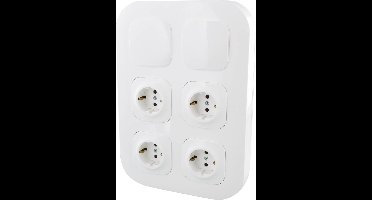 Legrand FORIX opbouw workstation - 6-voudig - voor alle FORIX IP2 sokkels - wit