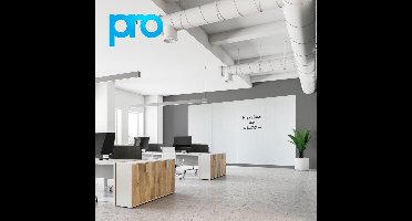 Rocada Whiteboardwand 200x400 cm (4 panelen) - PRO - Polyester coating