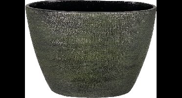 Tokio ovale bloempot groen L33 x B16 x H26 cm