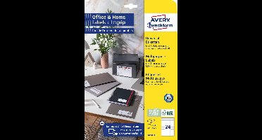 Avery Etiketten Zweckform 70 X 37 Mm Papier Wit 240 Stuks
