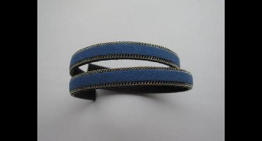 Band fluweel plat 10mmx2 milimeter koningsblauw 50 centimeter