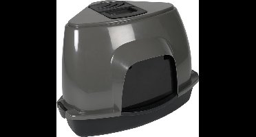 Cat house prism 60 m zen series Donkergrijs 38x56x40cm