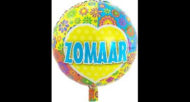 Folieballon Zomaar – 43 cm - leeg geleverd