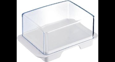 Westmark Exclusiv boterschaaltje uit kunststof wit 14.3x9.4x6.4cm