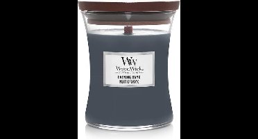 WoodWick Hourglass Medium Geurkaars - Evening Onyx - 60 branduren