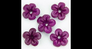 kralen - bloemetjes paars