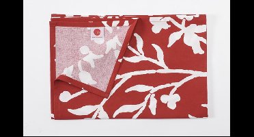TINT AJOURE UNI TAFELLOPER 50X150 FLOWER/CHILI