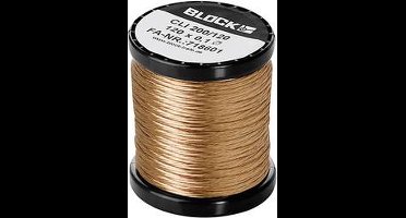 BLOCK Koperdraad gelakt Buitendiameter (incl. isolatielak): 0.10 mm 120 x 0.10 mm 24 m 0.20 kg