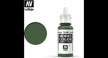 Vallejo Hobbyverf Acrylverf - 70968 Model Color Flat Green - Acryl Verf flesje - 17 ml