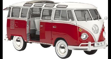 Revell Modelbouwpakket Auto - 07399 Volkswagen VW T1 Samba Bus Plastic - 1:24 - Modelbouw