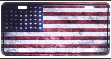 Amerikaans nummerbord - Amerikaanse vlag WWII