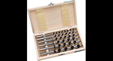 HiKOKI 781991 6-delige Slangenboor set in houten cassette - 6-16mm