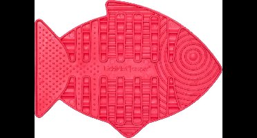 Lickimat Casper - Slowfeeder Voor De Kat - Tegen Schrokken - Kattenvoerbak - 22x16 cm Pink