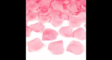 PartyDeco Rozenblaadjes snippers - lichtroze - 500x stuks - Bruiloft decoratie